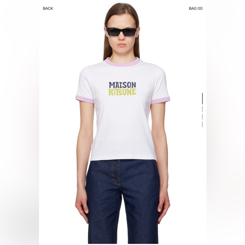 Maison Kitsune - White Surfing club t-shirt